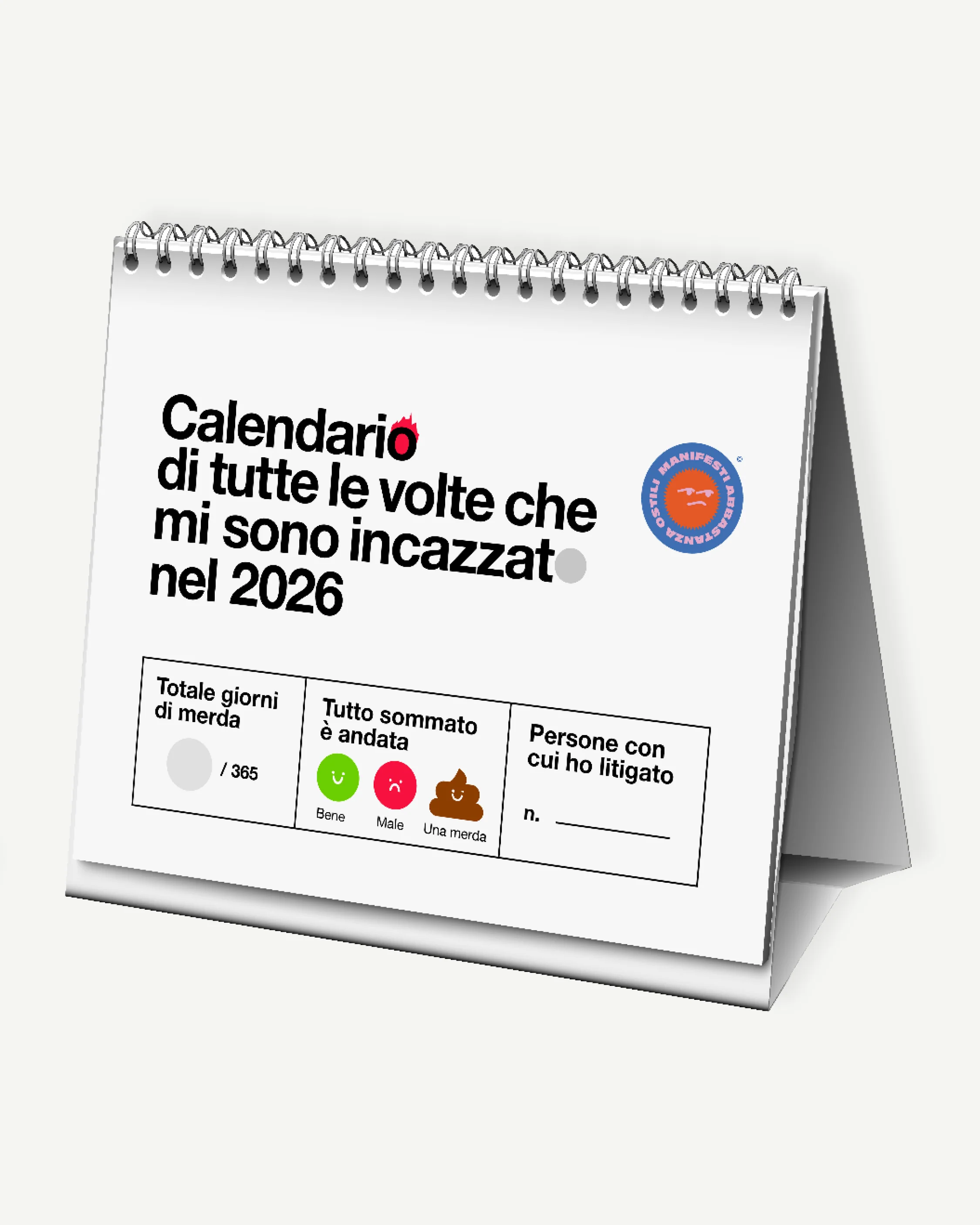 Calendario di tutte le volte che mi sono incazzato/a - DA TAVOLO (A5) - Image 3