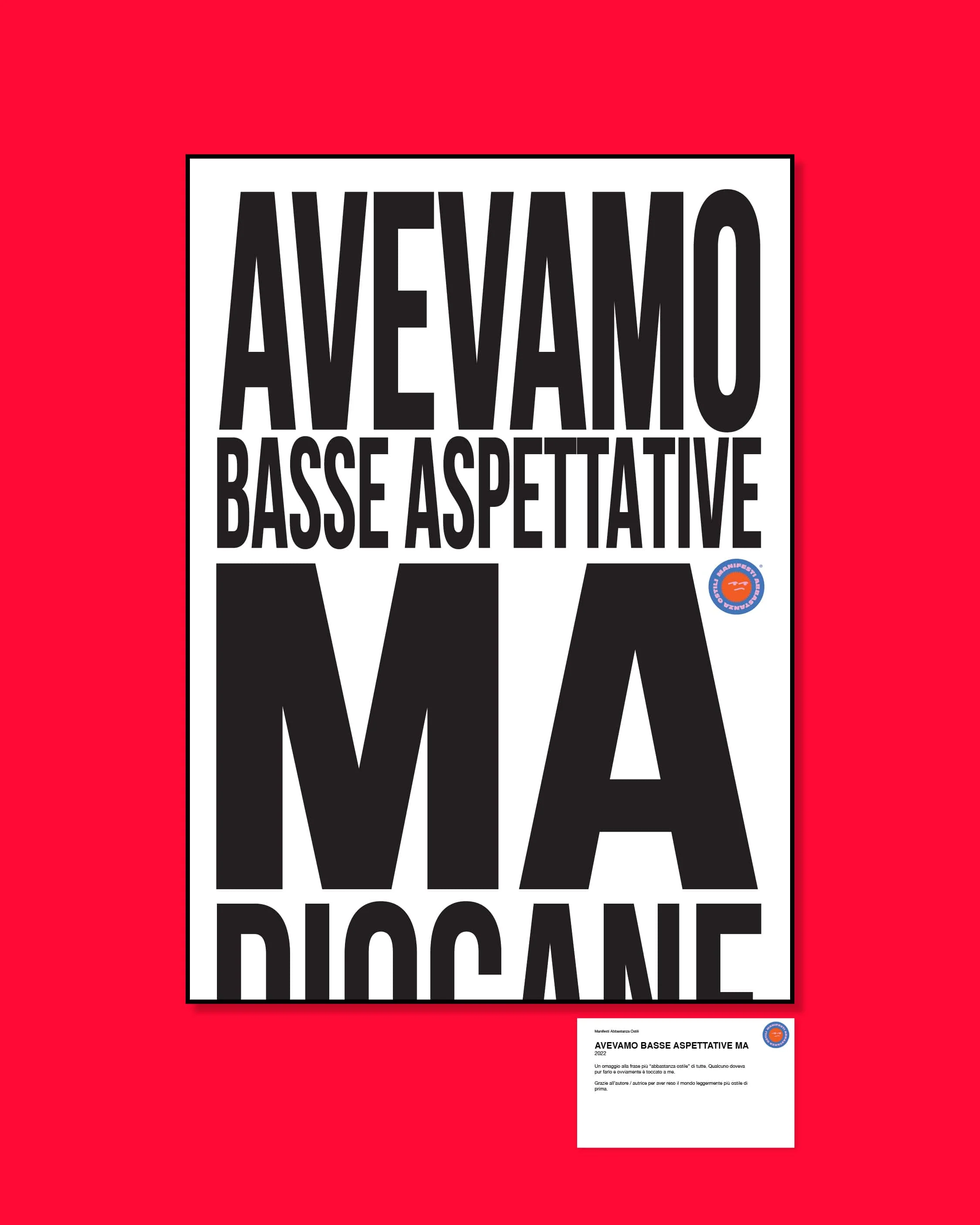 Maglietta Avevamo basse aspettative BOLD - Image 8